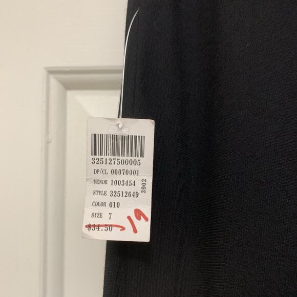 Y2K Wet Seal Black Wide Leg Dress Pants Women’s Size 7 Made in USA NWT - Picture 4 of 6